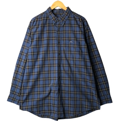 古着 ラルフローレン Ralph Lauren CHAPS チャップス 長袖 ボタンダウンチェックシャツ メンズXL相当/eaa567490