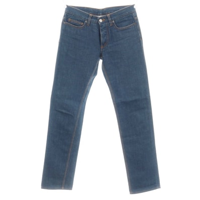 【中古】ジルサンダー JIL SANDER コットン デニムパンツ ジーンズ ネイビー【サイズ28】【レディース】