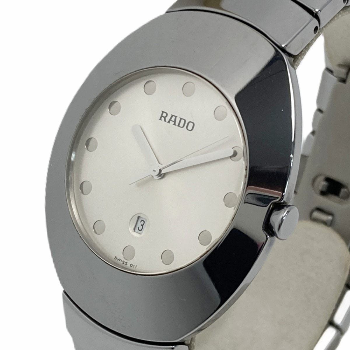 RADO ラドー オベーション デイト 152.0493.3 シルバー クォーツ メンズ 腕時計 OVATION