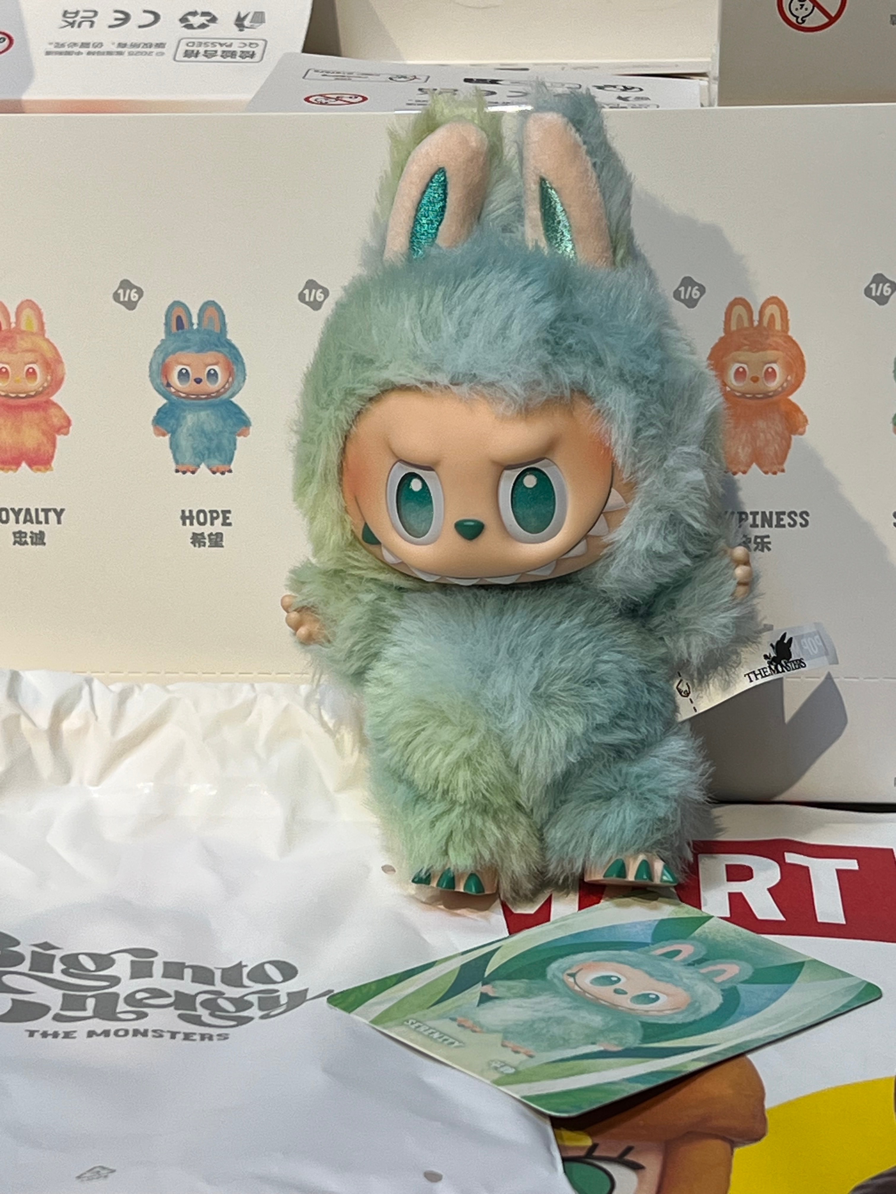 POP MART THE MONSTERS (LABUBU) Big into Energy Series Plush Pendant SERENITY