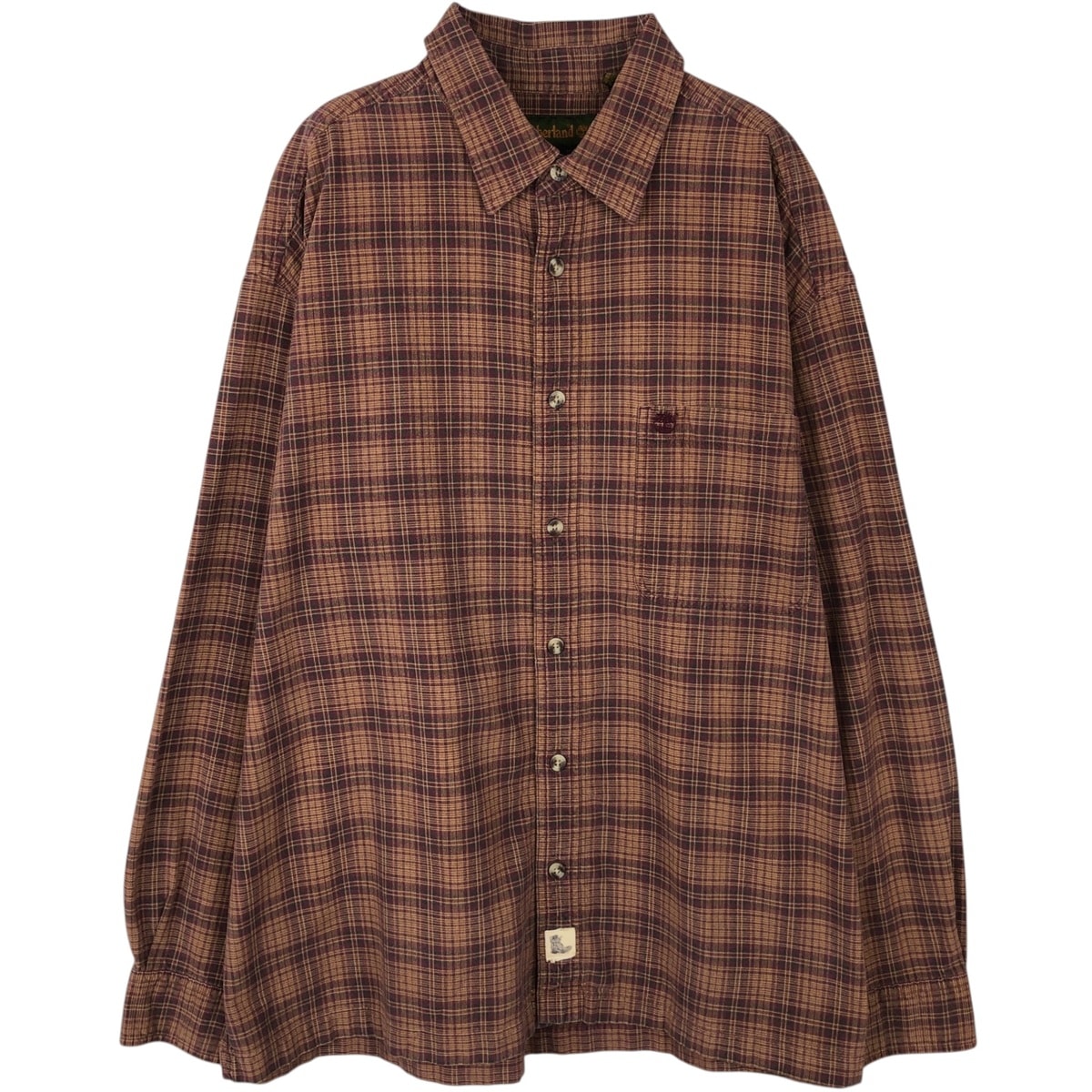 古着 90~00年代 ティンバーランド Timberland 長袖 コットンチェックシャツ メンズXL相当/eaa646582