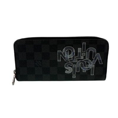 ルイヴィトン LOUIS VUITTON 長財布 ダミエグラフィット ジッピーウォレット ヴェルティカル ラウンドファスナー オーガナイザー N60347 グレー