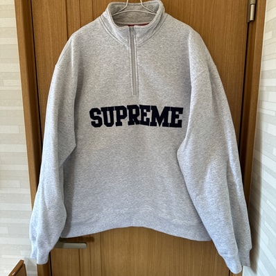 Supreme Collegiate Half Zip Pullover "Ash Grey"