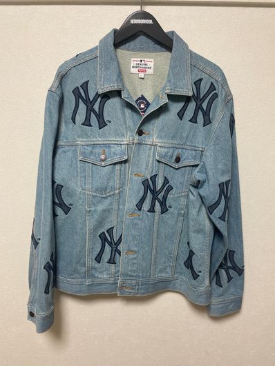 Supreme New York YankeesTM Denim Trucker Jacket "Blue"