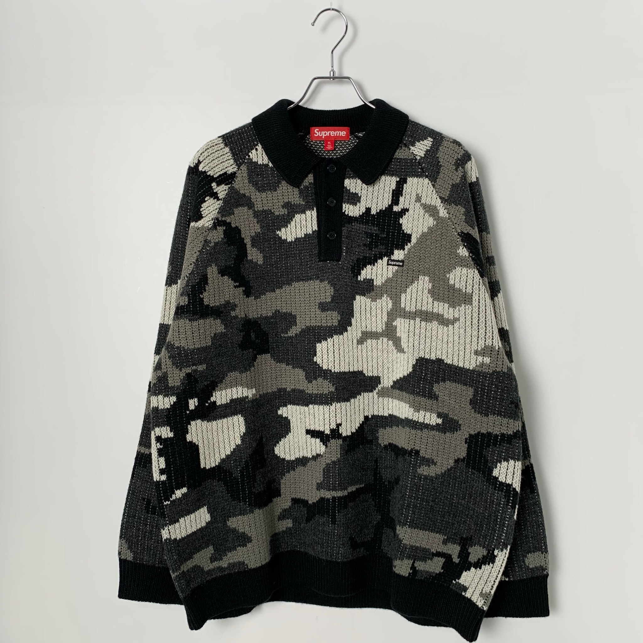 Supreme Small Box Polo Sweater (25FW) "Snow Camo"