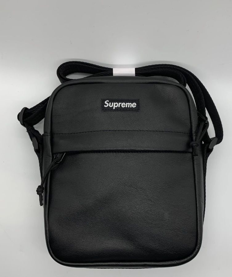 Supreme Leather Shoulder Bag 