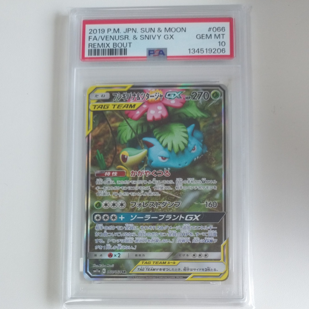PSA10】フシギバナ&ツタージャGX SR: SA[SM11a 066/064](強化拡張