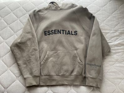 FEAR OF GOD ESSENTIALS 3D Silicon Applique Pullover Hoodie "Charcoal"