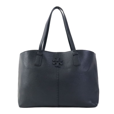 トリーバーチ Tory Burch ハンドバッグ レザー ブラック レディース【中古】 r11345i
