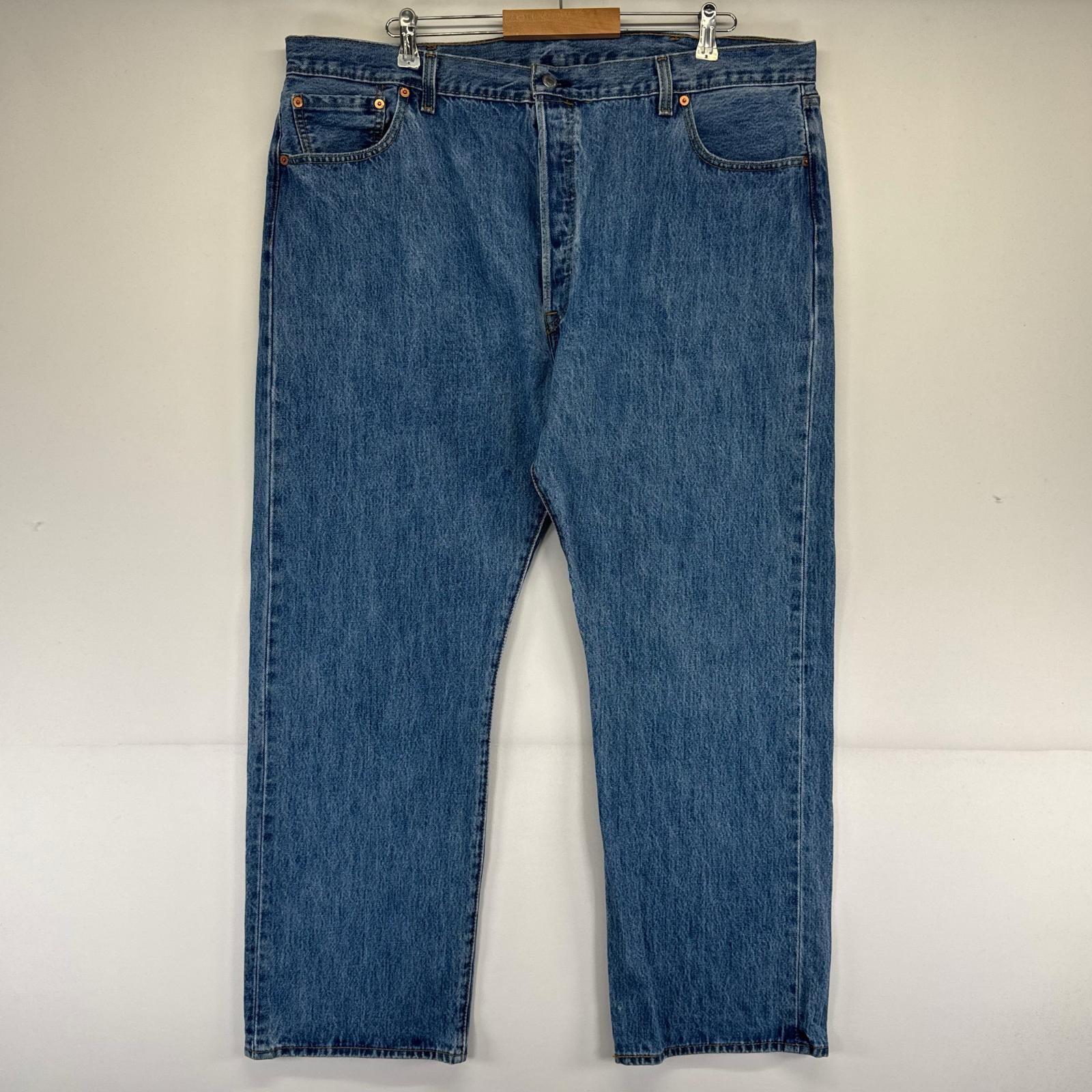 古着 リーバイス Levi's デニム パンツ 501 ボタンフライ ストレート w44×L30  ブルー系 メンズ