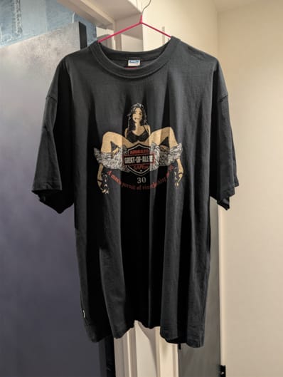SAPEur/サプール/Tシャツ/クルーネック/バイカーデザイン/バイク/アメカジ/ストリート/STREET/XL/バックプリント/Los Angeles/ロサンゼルス/イラスト