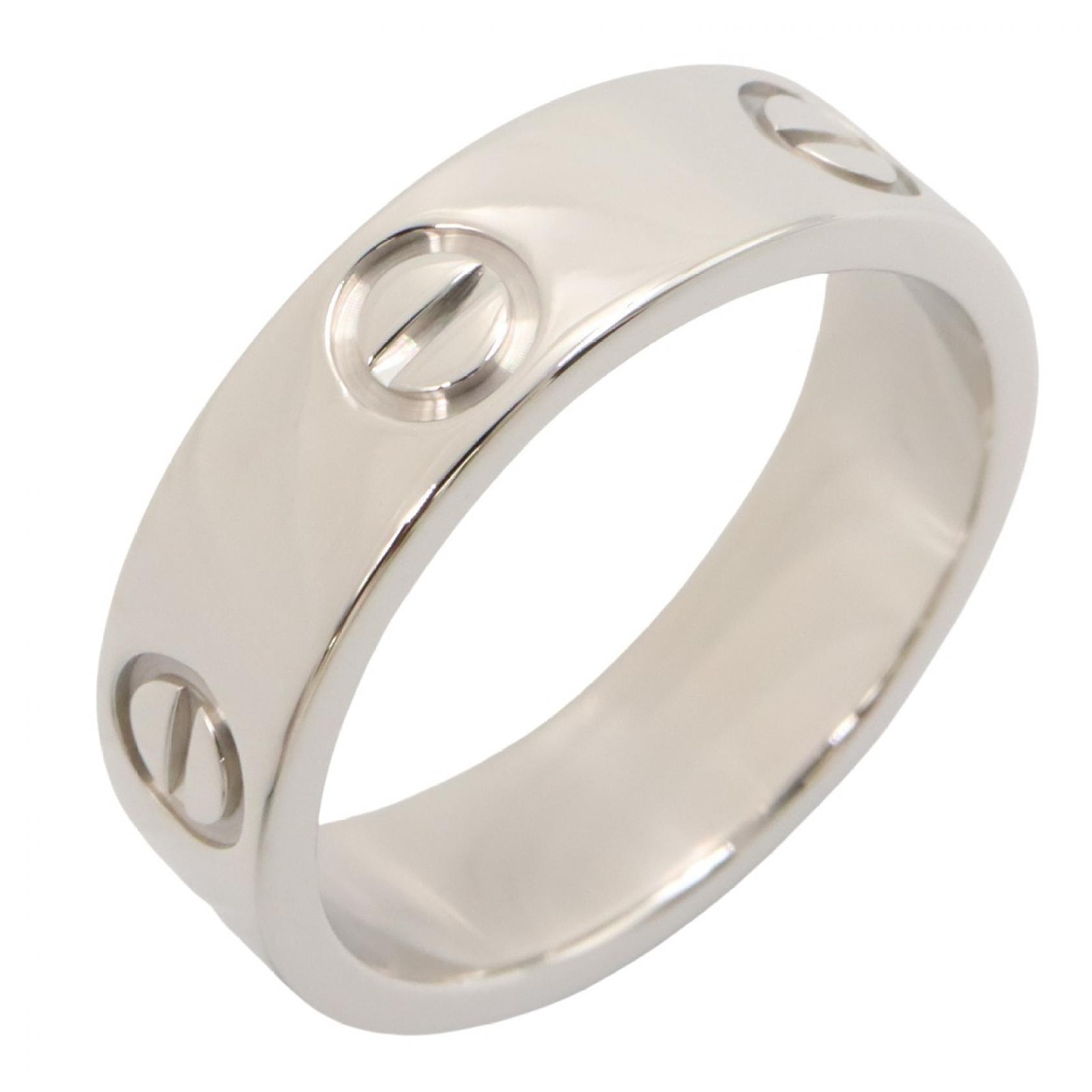 カルティエ CARTIER ラブリング リング・指輪 ジュエリー K18WG(ホワイトゴールド) レディース シルバー系 B4022653 【中古】