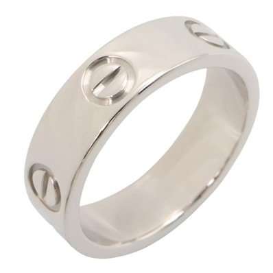 カルティエ CARTIER ラブリング リング・指輪 ジュエリー K18WG(ホワイトゴールド) レディース シルバー系 B4022653 【中古】