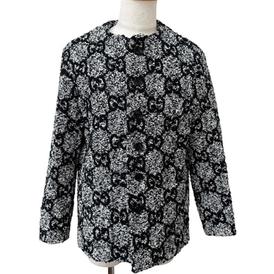極美品 グッチ ジャケット ブラック メンズ 48 782745