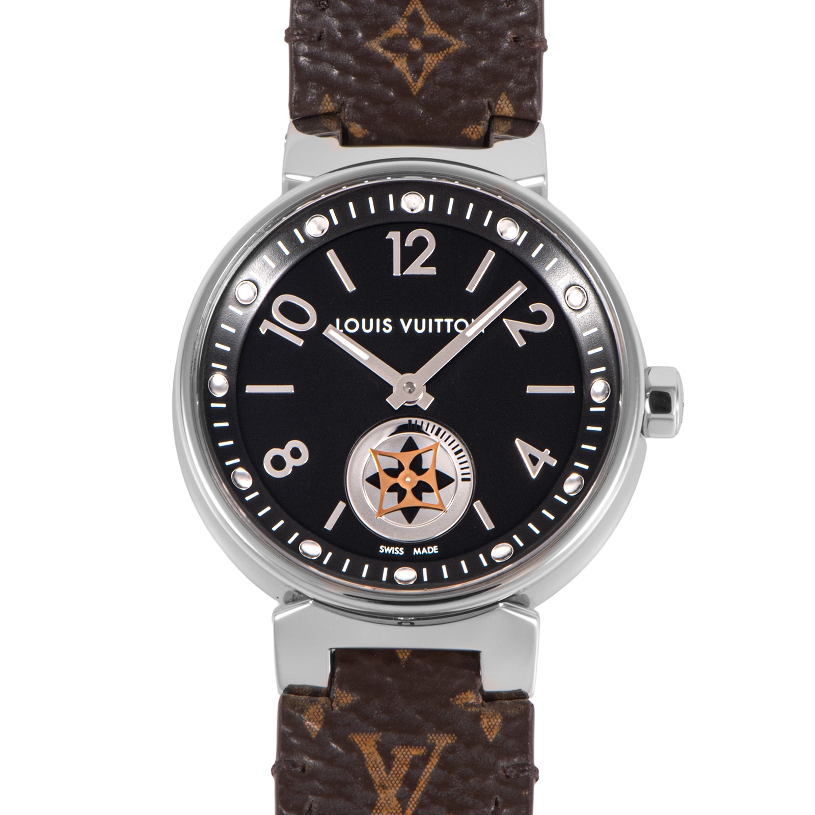 LOUIS VUITTON ルイ・ヴィトン タンブール ムーンスター Q8J11 ステンレススチール【中古】