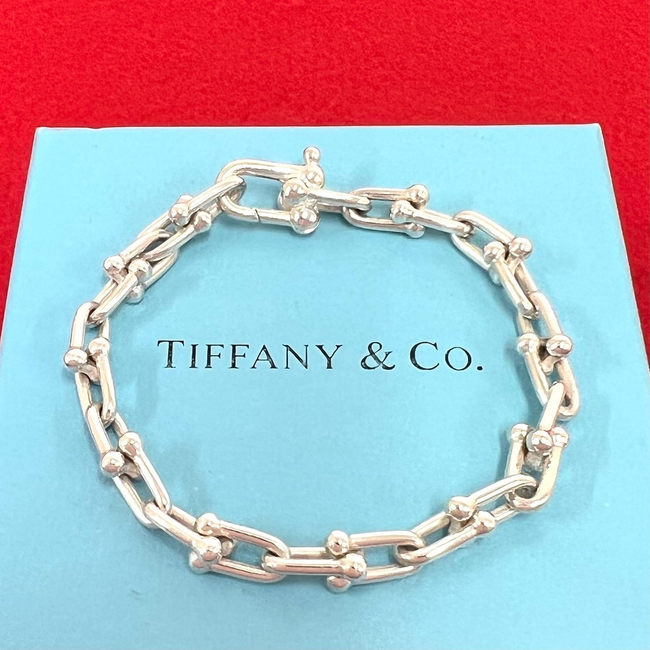 TIFFANY&Co. ティファニー ハードウェア スモールリンク 24コマ ブレスレット シルバー925 ブレスレット シルバー
 37827