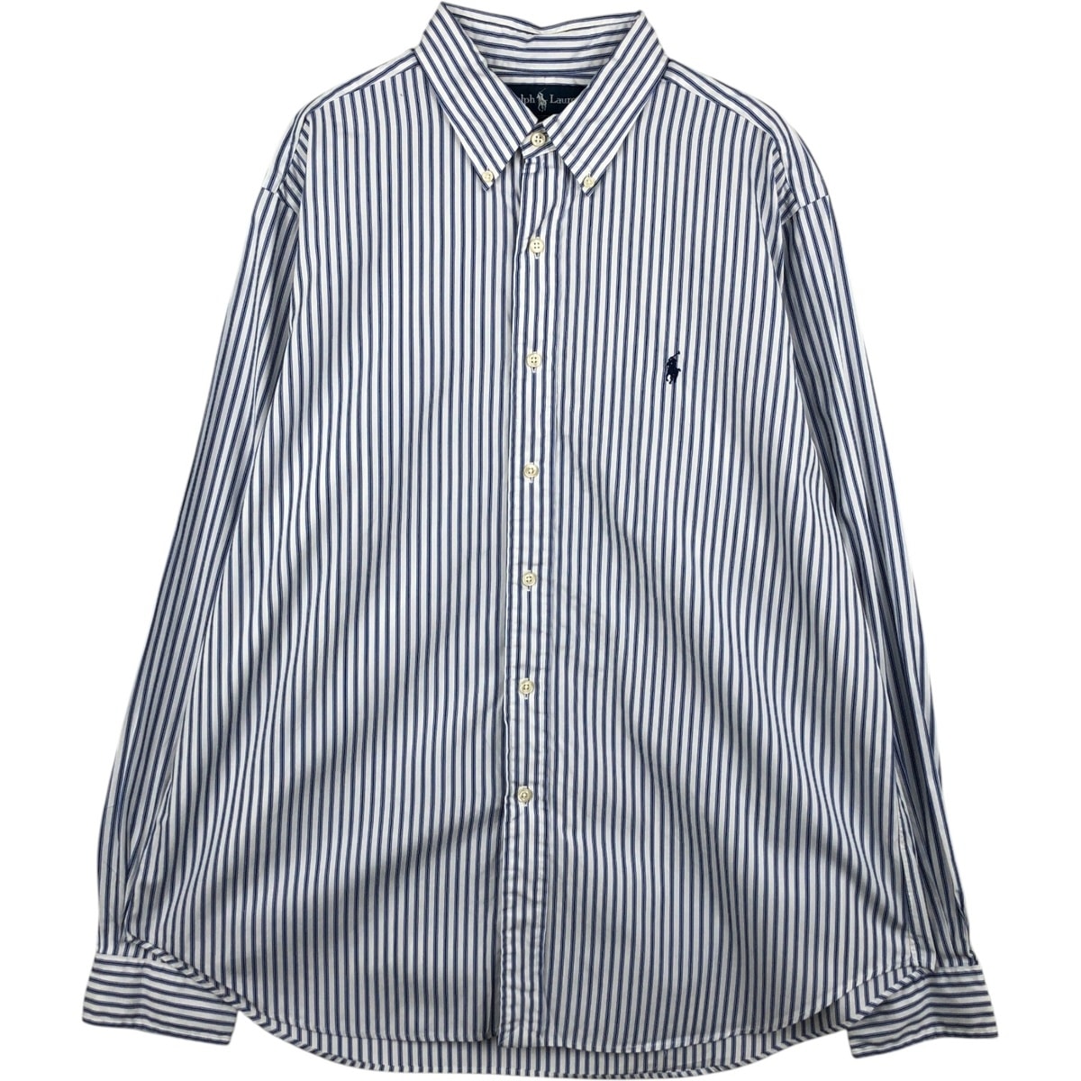古着 ラルフローレン Ralph Lauren CLASSIC FIT クラシックフィット 長袖 ボタンダウンストライプシャツ メンズXXL相当/eaa634858