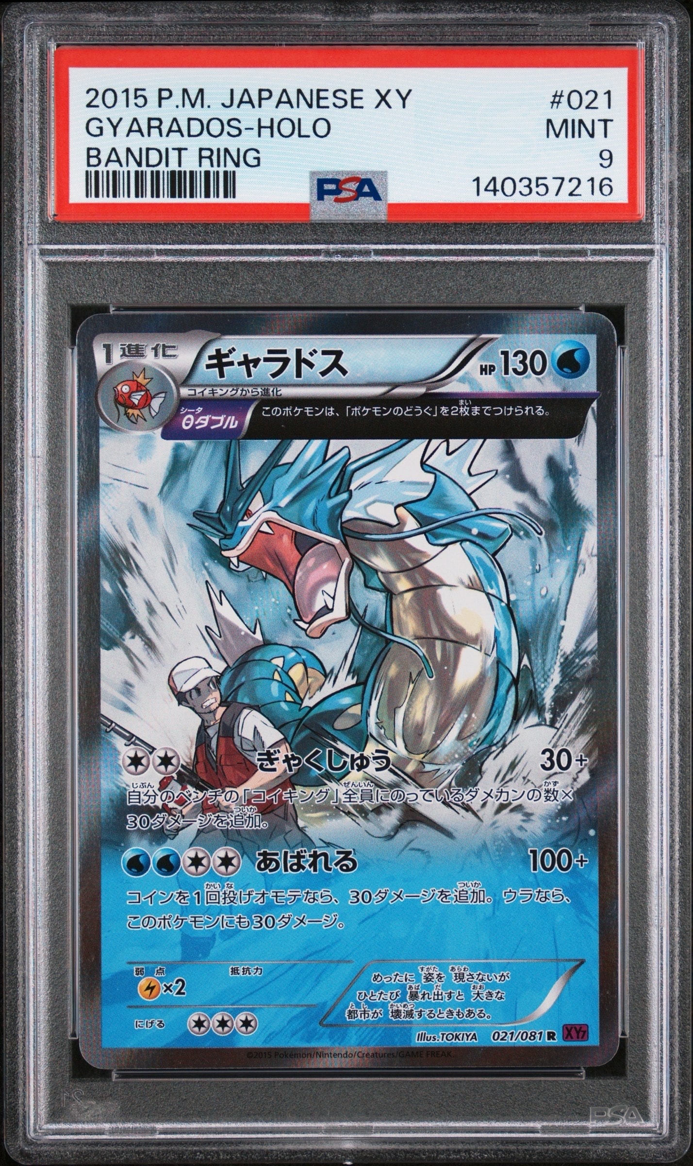 PSA10】ギャラドス R :1ED [XY7 021/081](拡張パック「バンデット