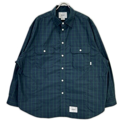 ダブルタップス 25SS 251TQDT-SHM02 グリーン WCPO 01/LS/COTTON. BROADCLOTH. X04
