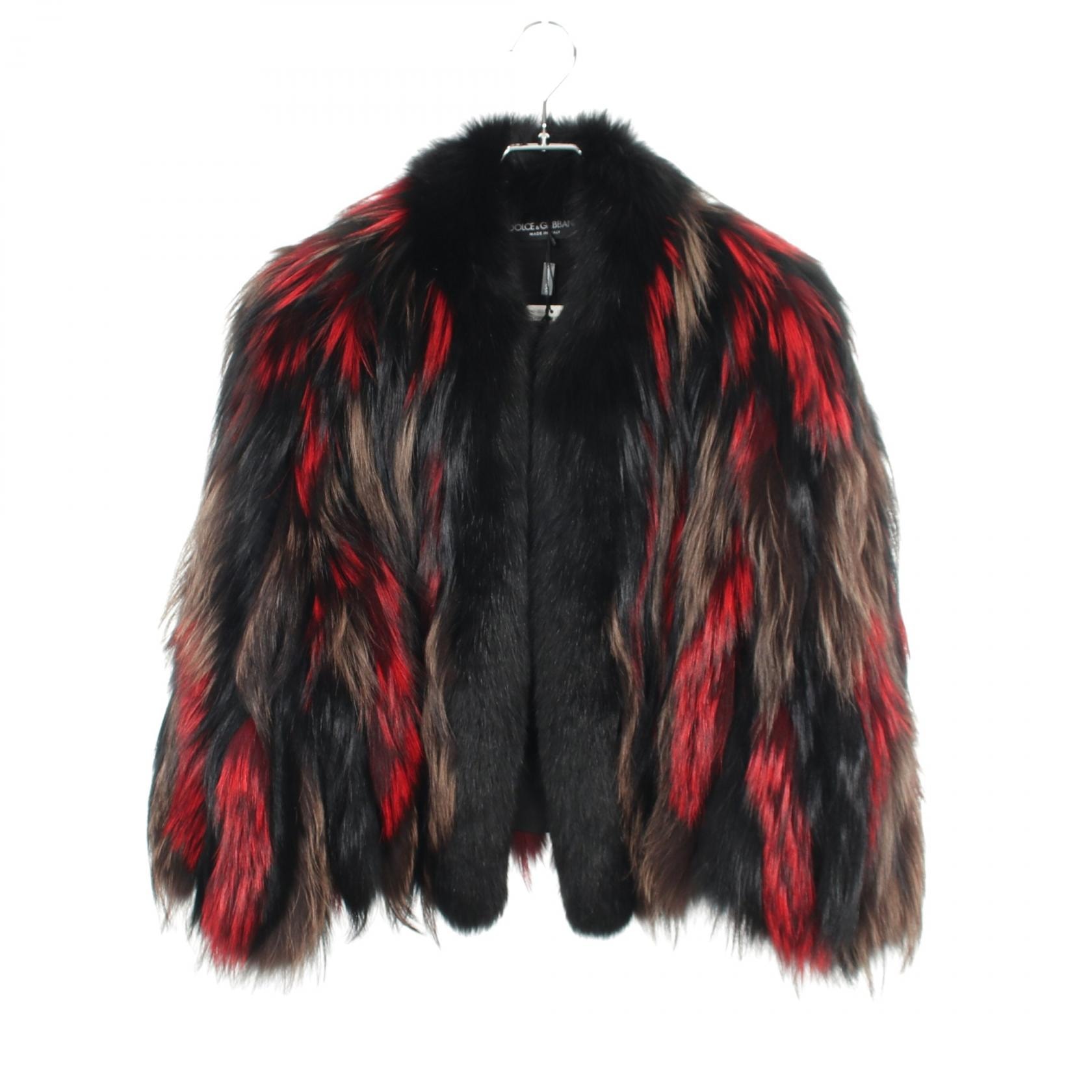 ドルチェアンドガッバーナ DOLCE & GABBANA ファー 衣料品 アウター シルバーフォックス / ブルーフォックス レディース ブラック系 / レッド系 / ブラウン系 F0R90F 【中古】