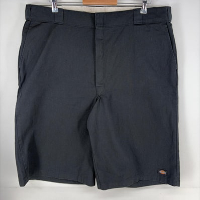 古着 ディッキーズ Dickies パンツ ワーク ツールポケット ワンポイントロゴ ジッパーフライ 大きいサイズ w42 ブラック系 メンズ
