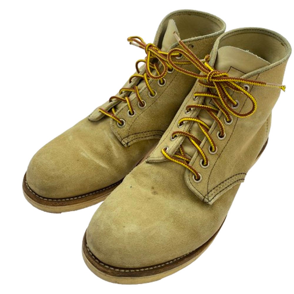 RED WING レッドウィング ブーツ 8167 IRISH SETTER アイリッシュ セッター タン ラフアウト スエード 6-inch Classic Round 6インチ クラシックラウンド プレートゥ ブーツ US8E【中古】
