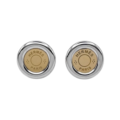 HERMES エルメス クルードセル セリエ スタッド ピアス
コンビ SV925 K18 750 シルバー ユニセックス
【中古】