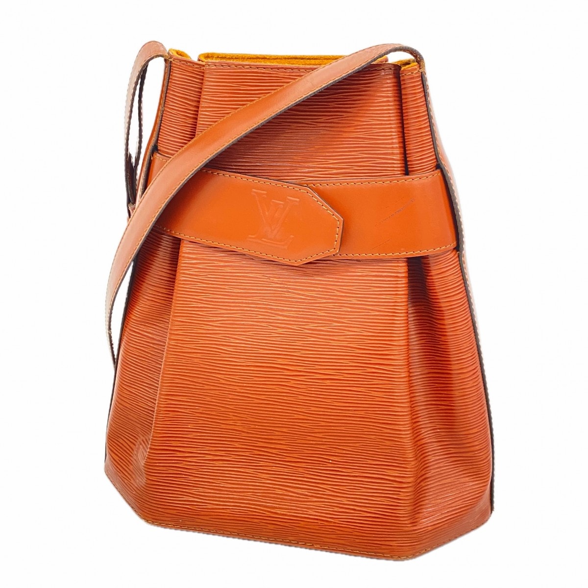 【6dc2772-k】ルイヴィトン ショルダーバッグ エピ サックデポール M80203 ケニアブラウン【中古】レディース