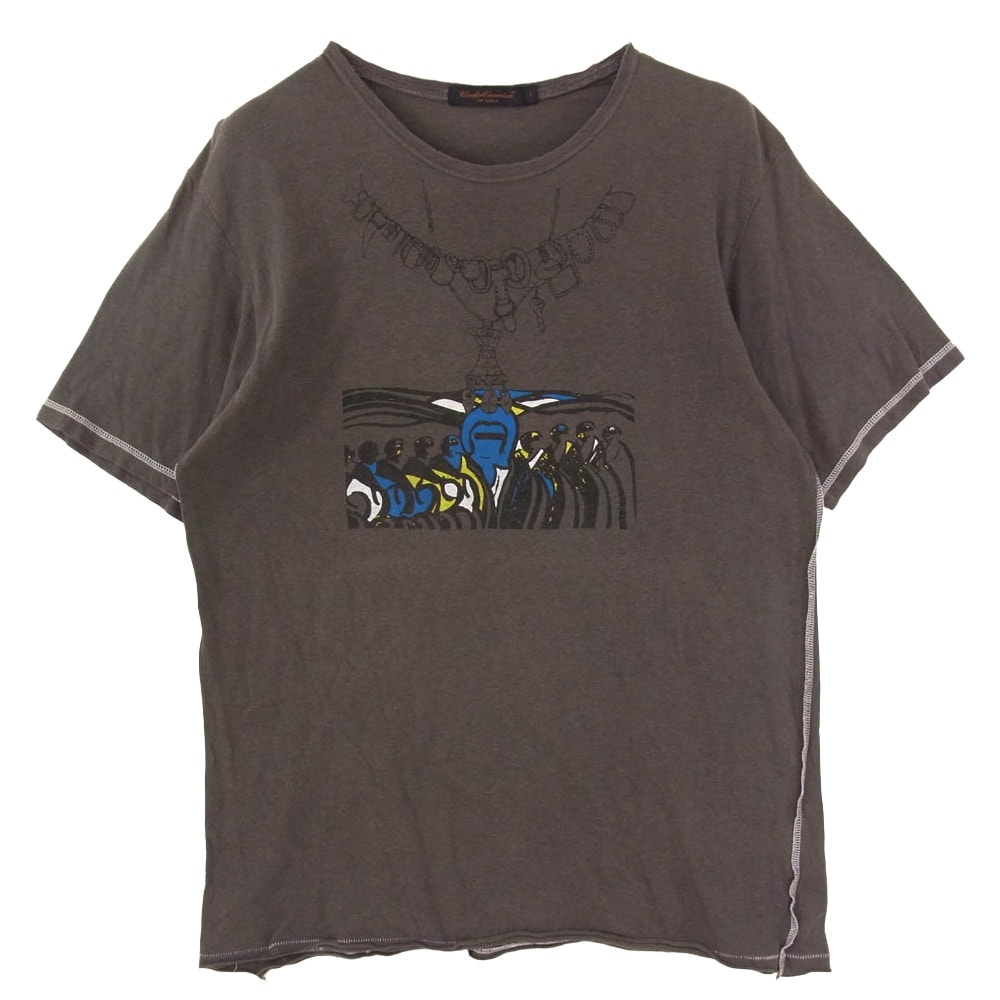 UNDERCOVER アンダーカバー 03SS SCAB期 スキャブ期 アーカイブ ダメージ 半袖 Tシャツ カットソー グレー系 L【中古】