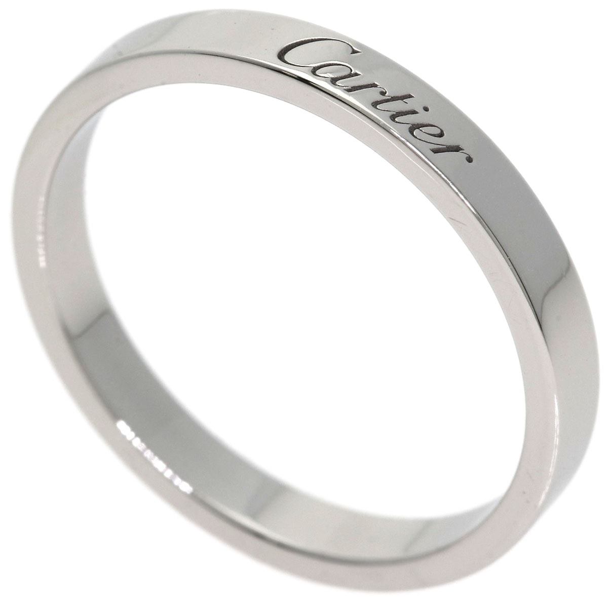 CARTIER カルティエ エングレーブド #61 リング・指輪 PT950 レディース [中古]