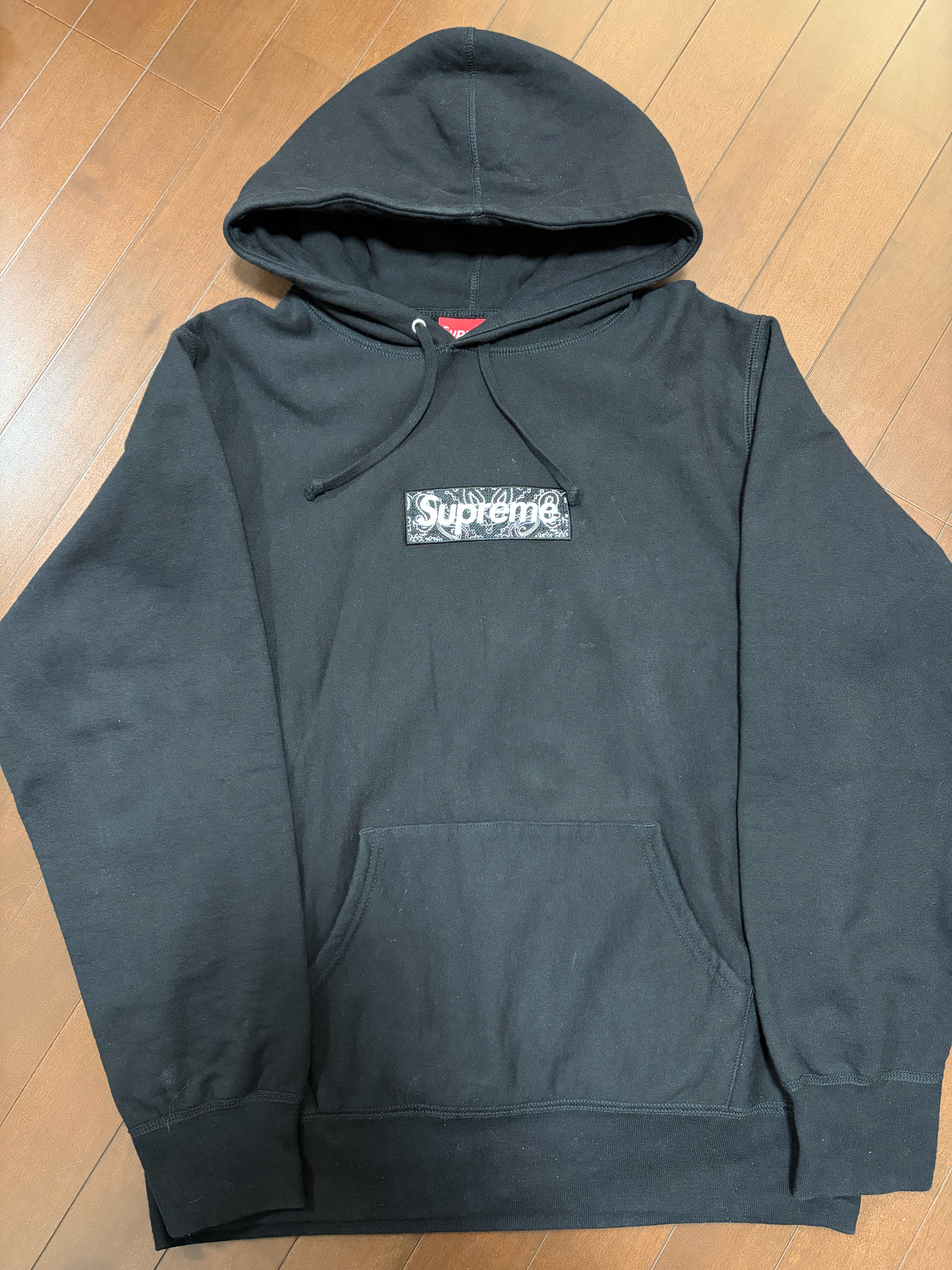Supreme Bandana Box Logo Hooded Sweatshirt "Black"