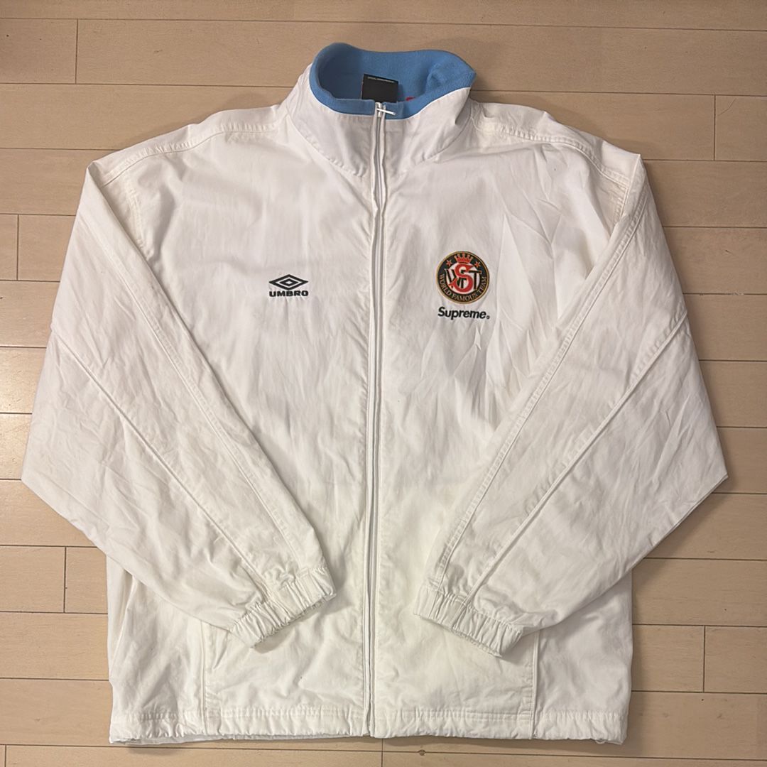 Supreme x Umbro Cotton Ripstop Track Jacket "White"