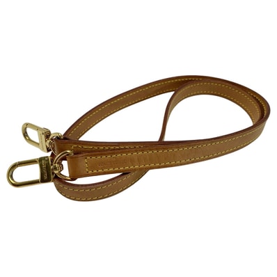 ☆☆LOUIS VUITTON ルイヴィトン ヌメ革 レザー ベージュ ゴールド金具 110cm ショルダーストラップ バッグ用アクセサリー ゴールド金具