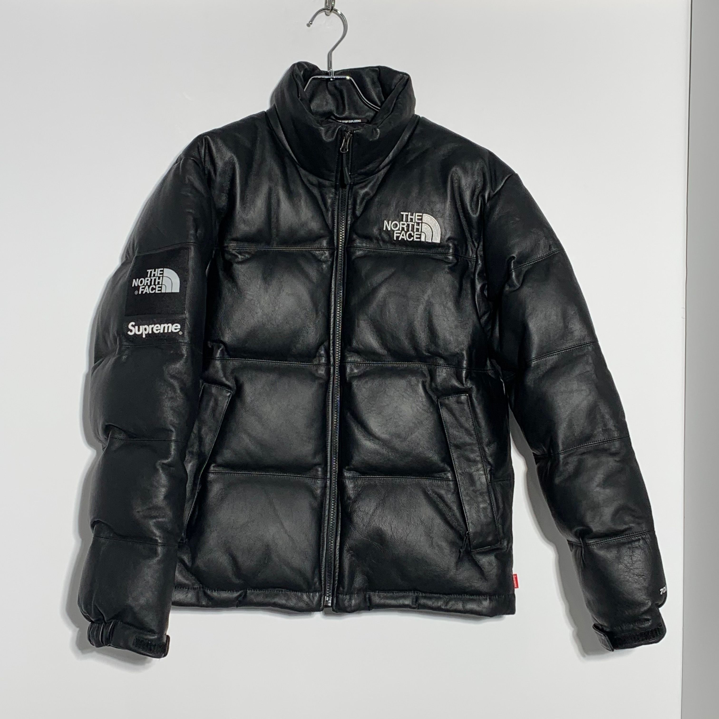 Supreme x The North Face Leather Nuptse Jacket "Black"