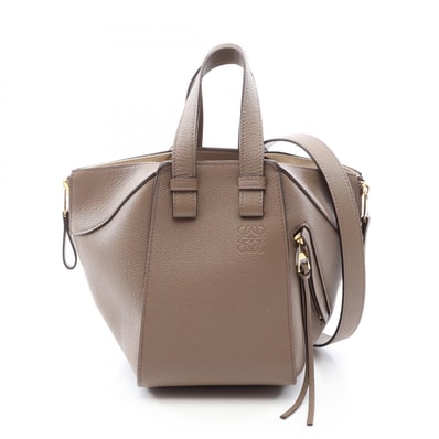 ロエベ LOEWE ハンモック コンパクト 2WAY ハンドバッグ バッグ レザー レディース グレー系 A538H13X233170 【新品】