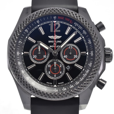 値下 ブライトリング BREITLING M41390 ベントレーバーナート42 限定1000本 ブラック 自動巻き メンズ 内箱付き 腕時計 H#147744
