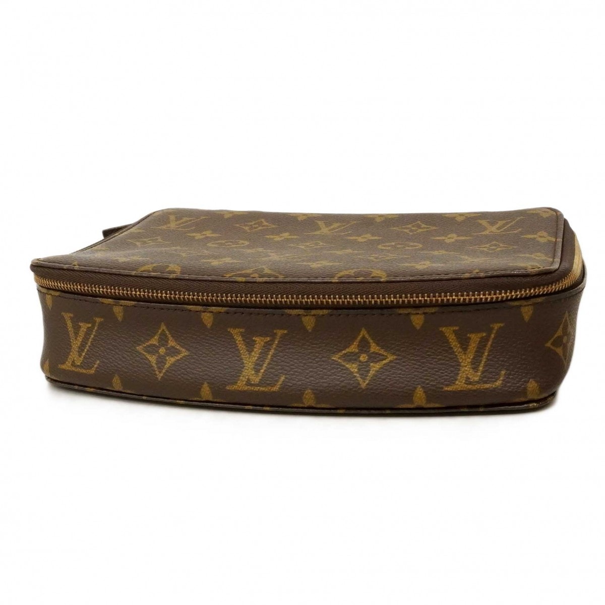 【6db2214-k】ルイヴィトン ポーチ モノグラム ポッシュモンテカルロ M47350 ブラウン ゴールド金具【中古】レディース
