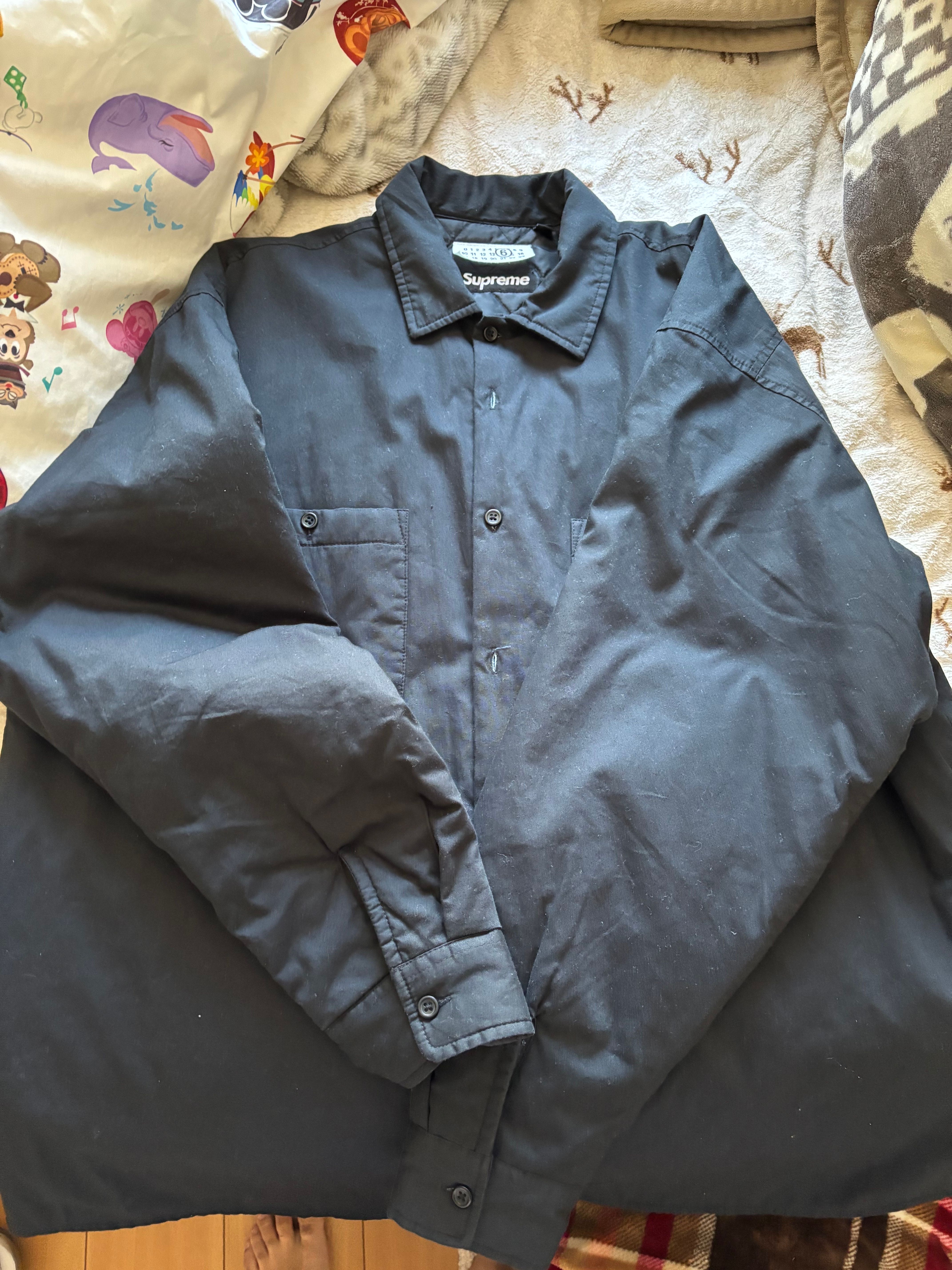 Supreme x MM6 Maison Margiela Padded Shirt "Black"