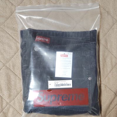 Supreme Washed Corduroy Double Knee Painter Short "Black"