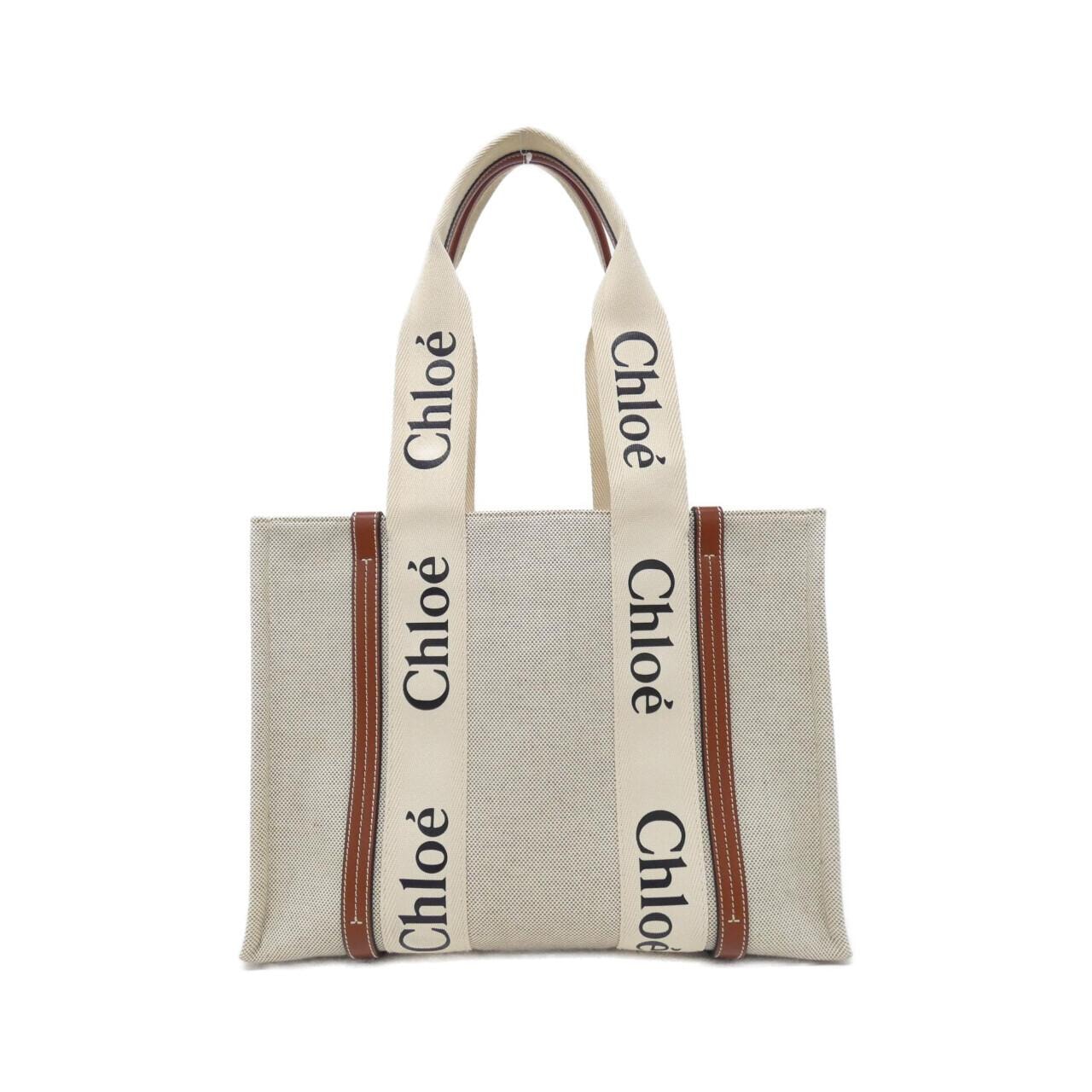 クロエ ウッディー ミディアム トート CHC21US383 E66 バッグ