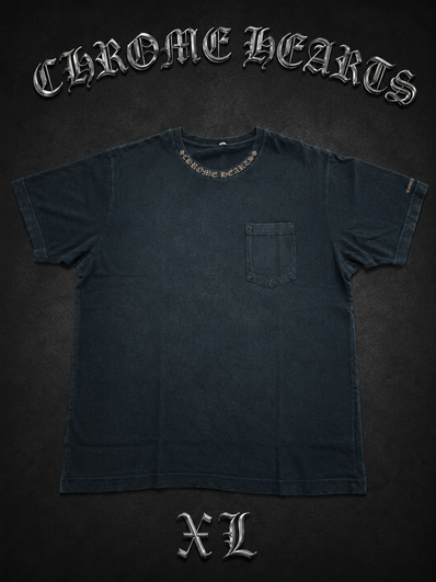 Chrome Hearts Old English Neck Logo Fuck T-Shirt "Black"