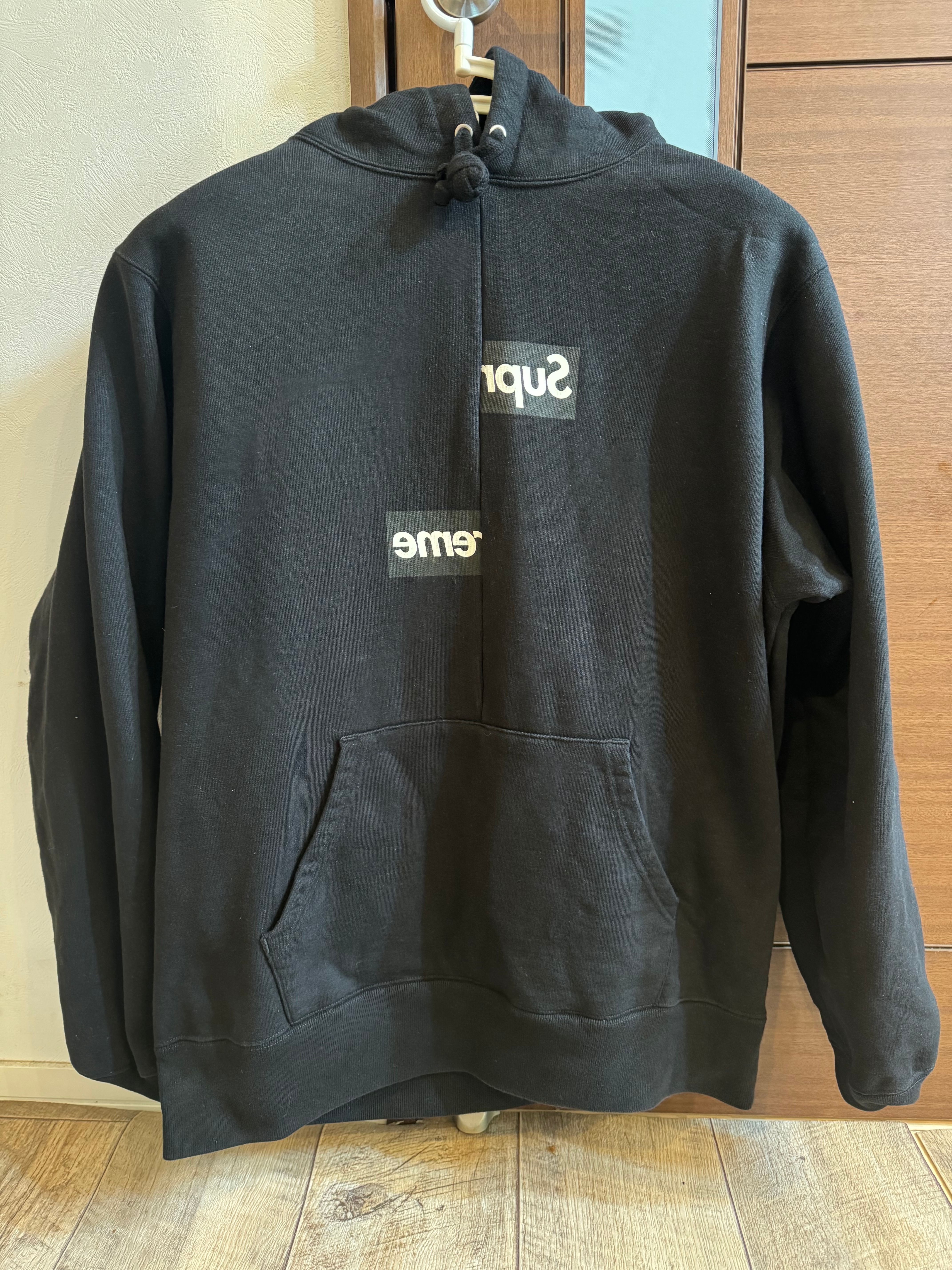 Supreme / Comme des Garçons SHIRT® Split Box Logo Hooded Sweatshirt "Black"