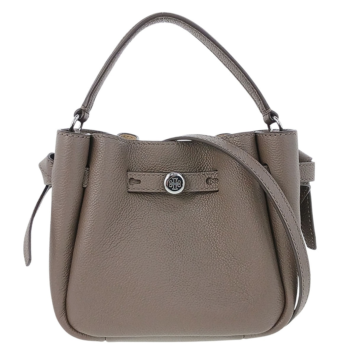 Tory Burch トリーバーチ ロミー ミニ ショルダーバッグ ショルダーバッグ 179988 レザー グレージュ  レディース【中古】