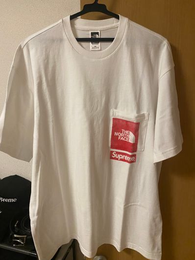 Supreme x The North Face Printed Pocket Tee "White"