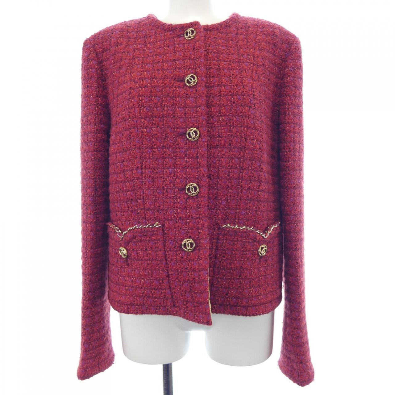 シャネル CHANEL ノーカラージャケット