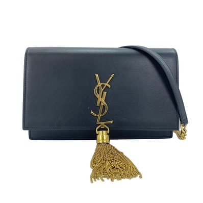 イヴ・サンローラン YSL レザー ケイト タッセル ショルダーバッグ【中古】