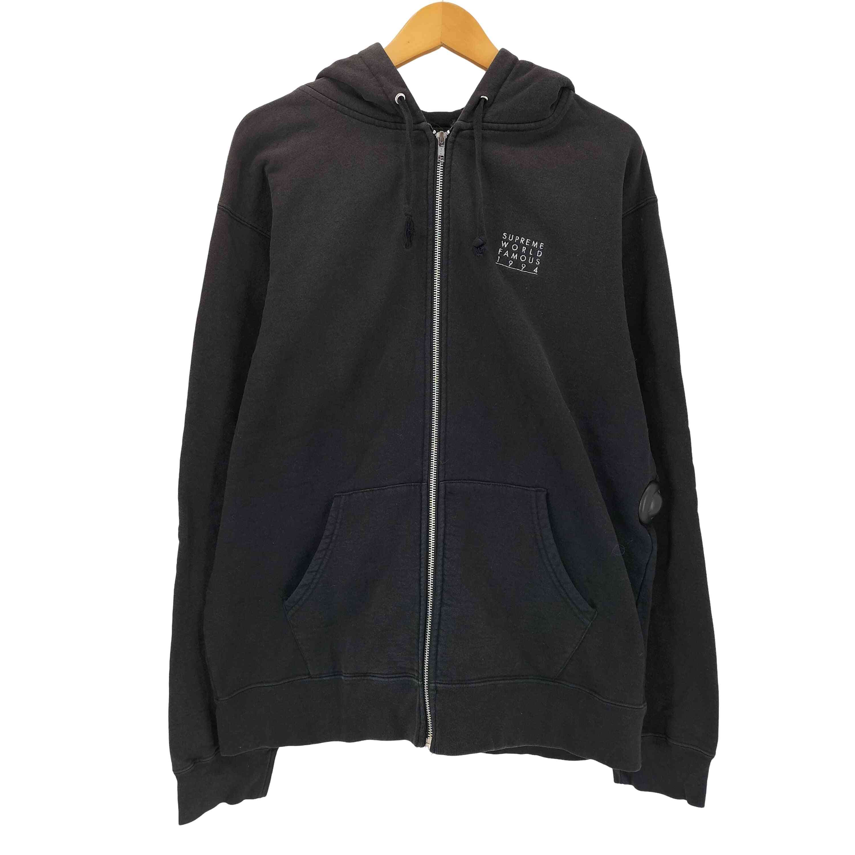 WORLD FAMOUS ZIP UP HOODED SWEATSHIRT【1142970810247】