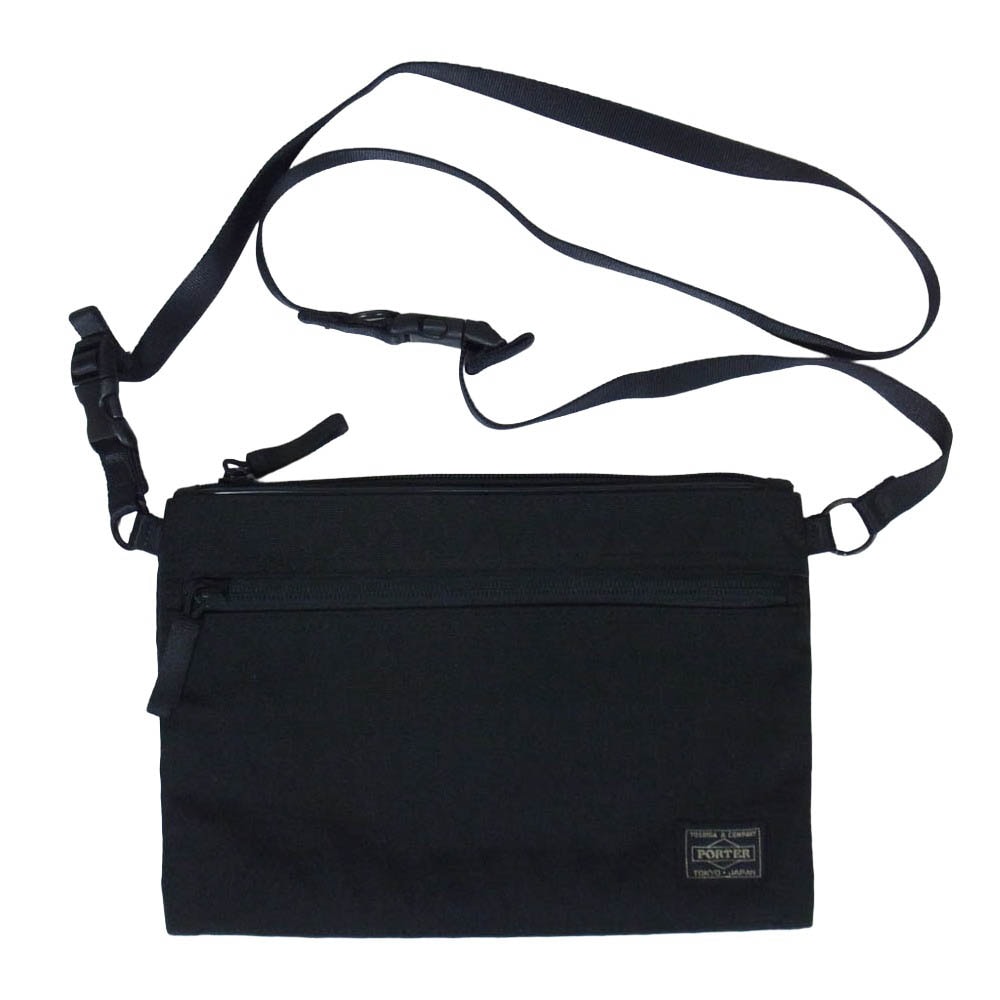 PORTER ポーター 吉田カバン SACOCHE サコッシュ ショルーダー ポーチ バッグ 日本製 ブラック系【中古】