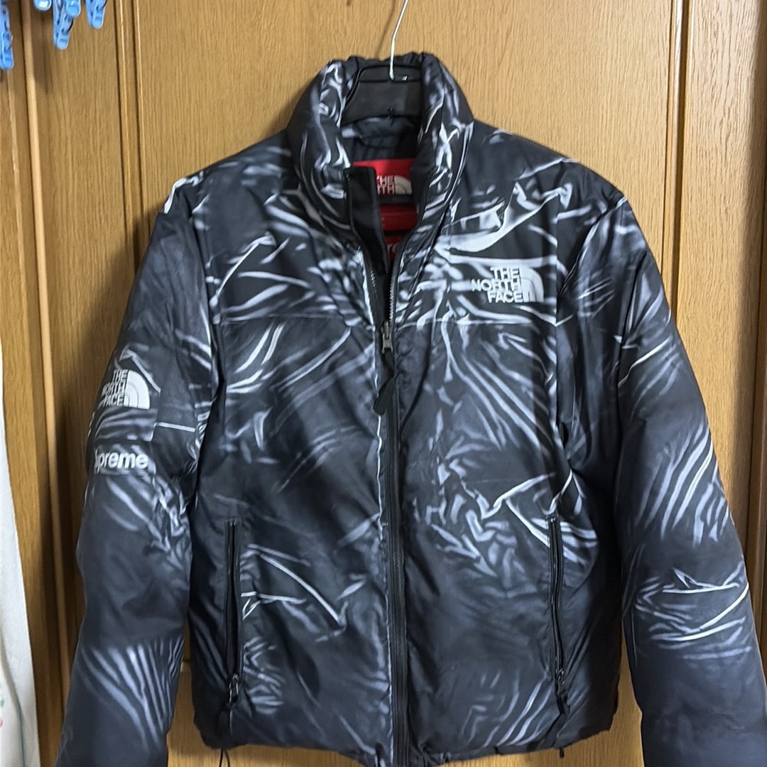 Supreme x The North Face Trompe Loeil Printed Nuptse Jacket "Black"