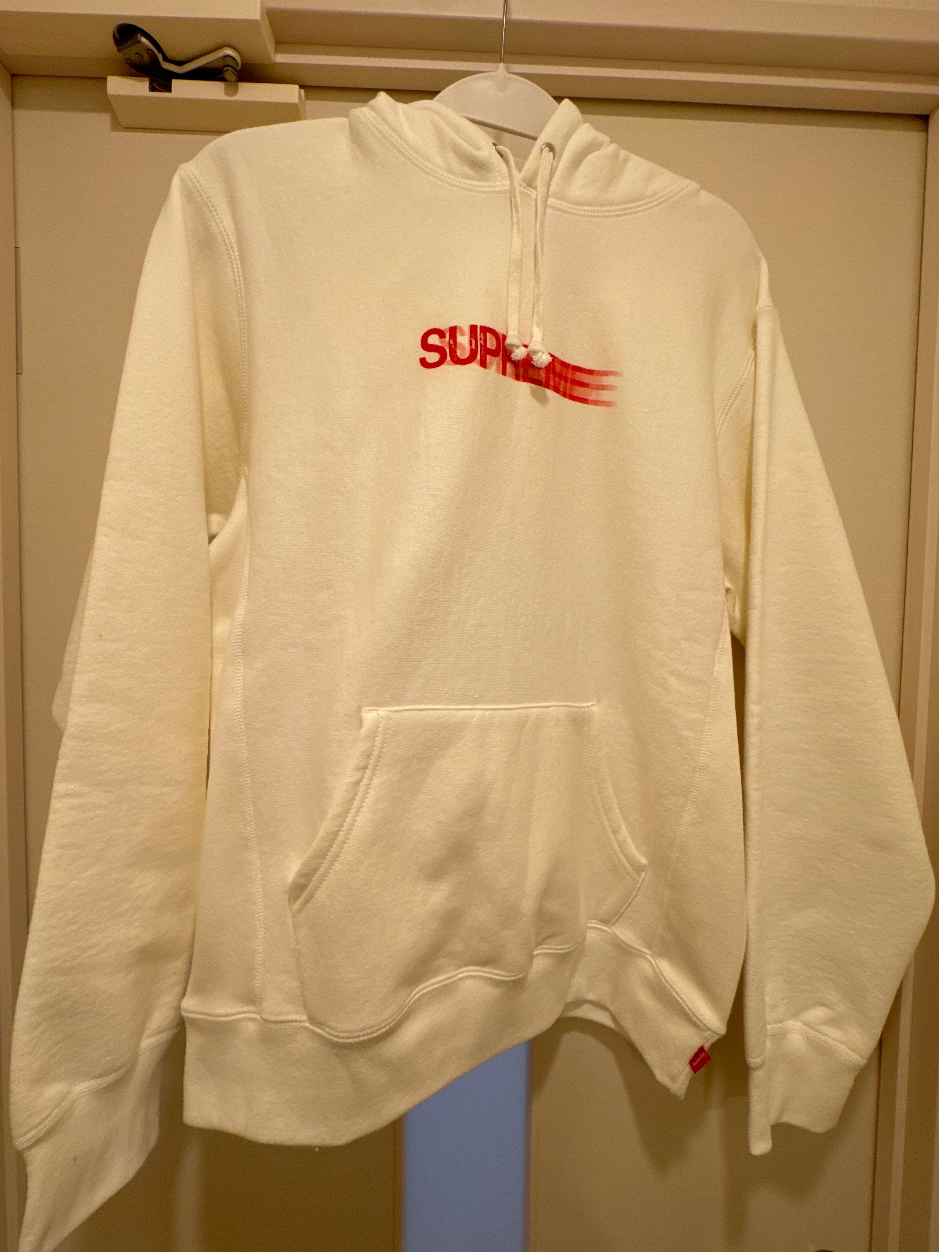 Supreme Motion Logo Hooded Sweatshirt "White" (20SS)